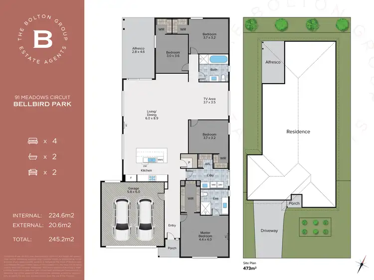 Floorplan of Homely land listing, 91 Meadows Circuit, Bellbird Park QLD 4300