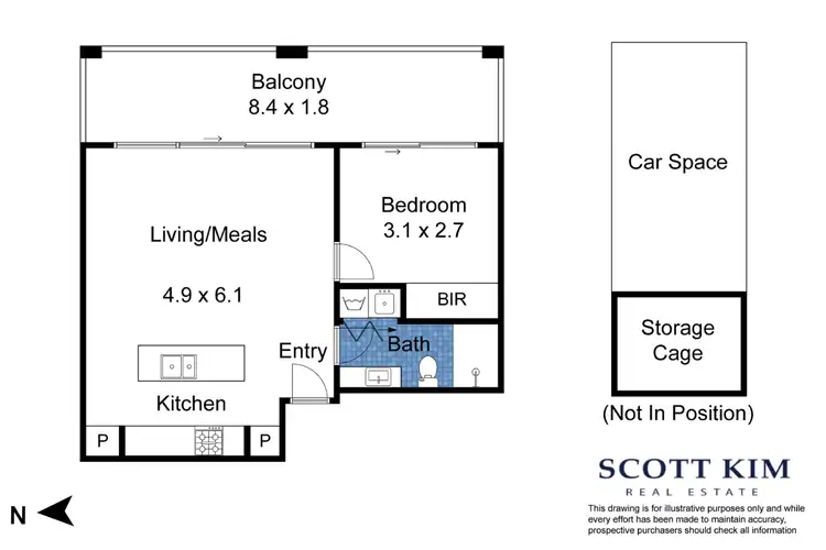 Floorplan of Homely apartment listing, 202/7 White Street, Windsor VIC 3181