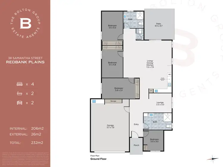 Floorplan of Homely house listing, 38 Samantha Street, Redbank Plains QLD 4301