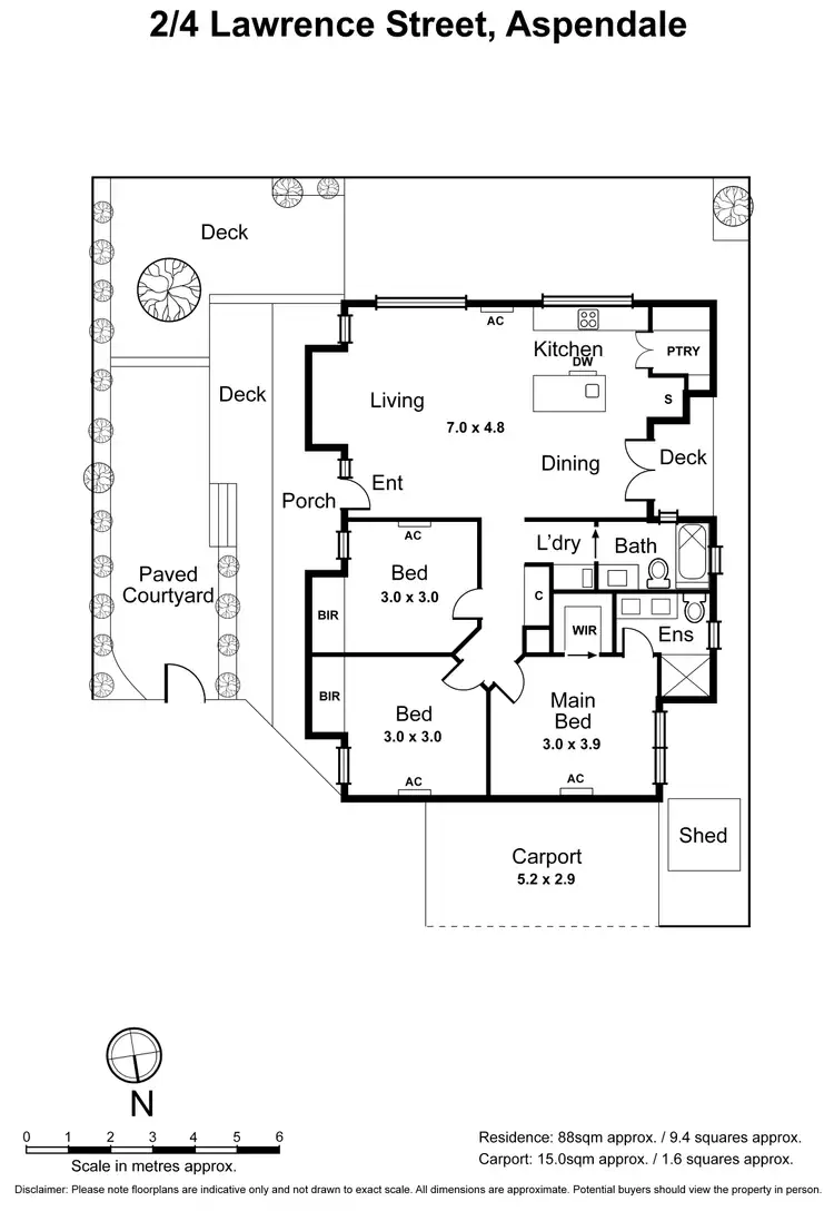 Floorplan of Homely house listing, 2/4 Lawrence Avenue, Aspendale VIC 3195