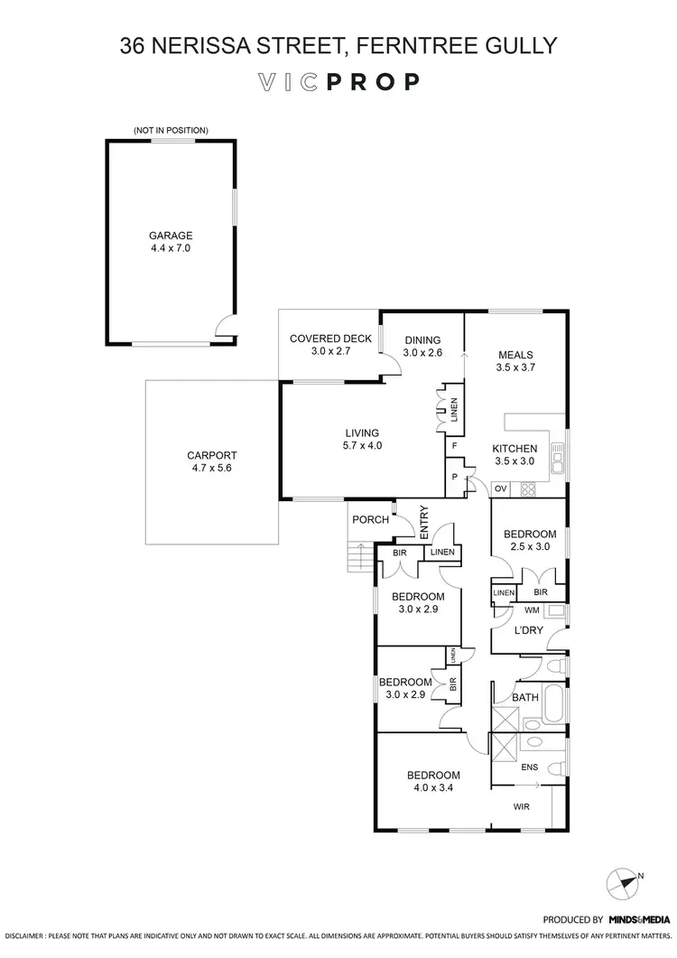 Floorplan of Homely house listing, 36 Nerissa Street, Ferntree Gully VIC 3156