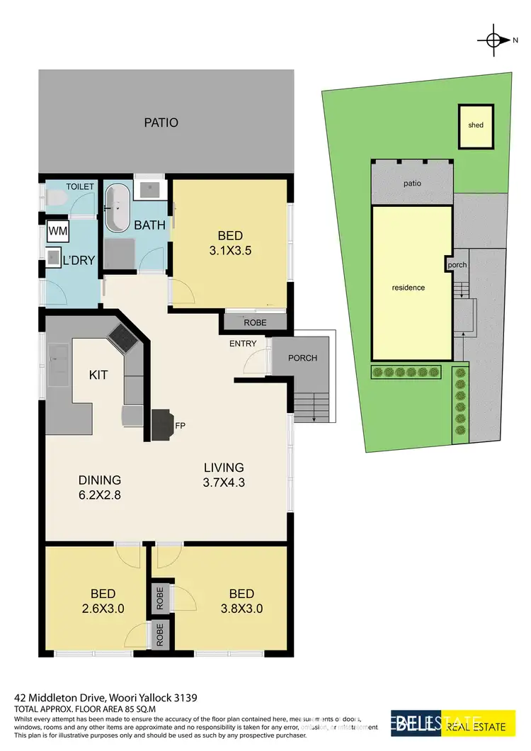 Floorplan of Homely house listing, 42 Middleton Drive, Woori Yallock VIC 3139