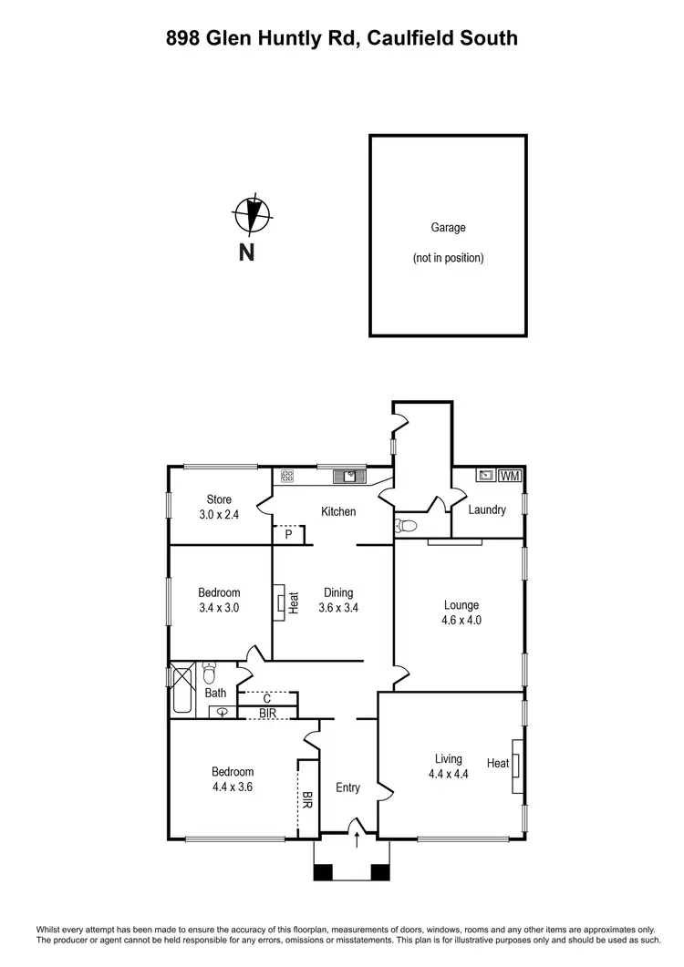Floorplan of Homely house listing, 898 Glen Huntly Road, Caulfield South VIC 3162
