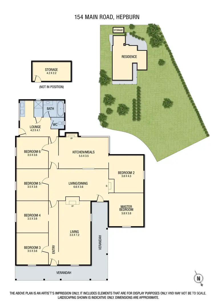 Floorplan of Homely house listing, 154 Main Road, Hepburn VIC 3461