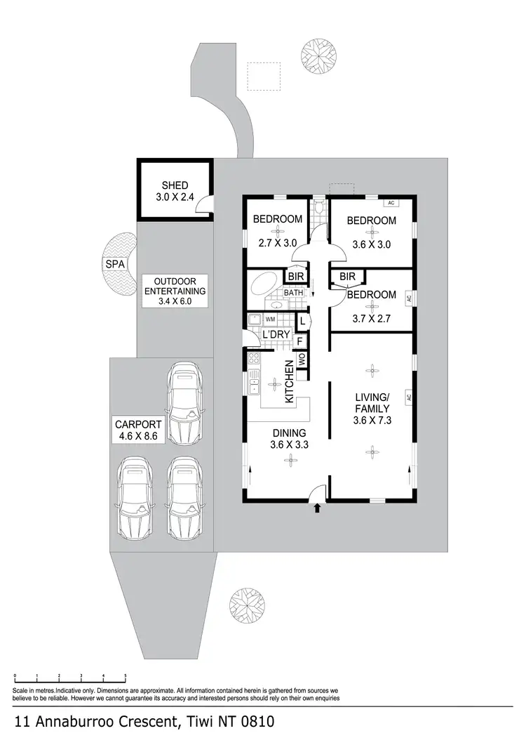 Floorplan of Homely house listing, 11 Annaburroo Crescent, Tiwi NT 810