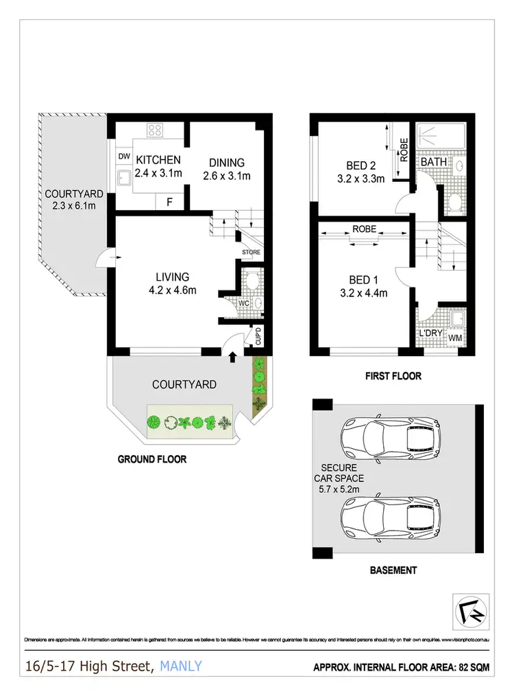 Floorplan of Homely apartment listing, 16/5-17 High Street, Manly NSW 2095