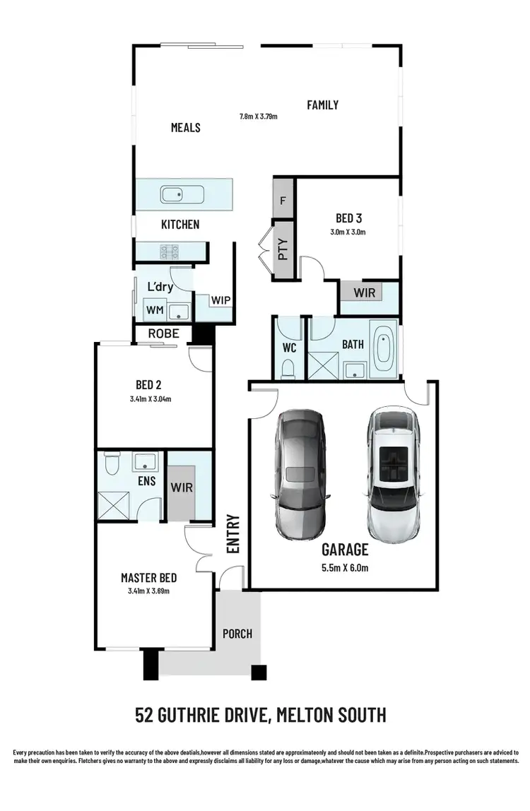 Floorplan of Homely house listing, 52 Guthrie Drive, Melton South VIC 3338