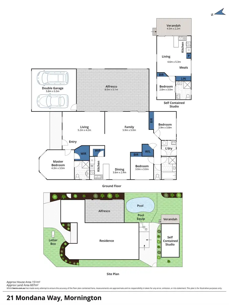 Floorplan of Homely house listing, 21 Mondana Way, Mount Martha VIC 3934