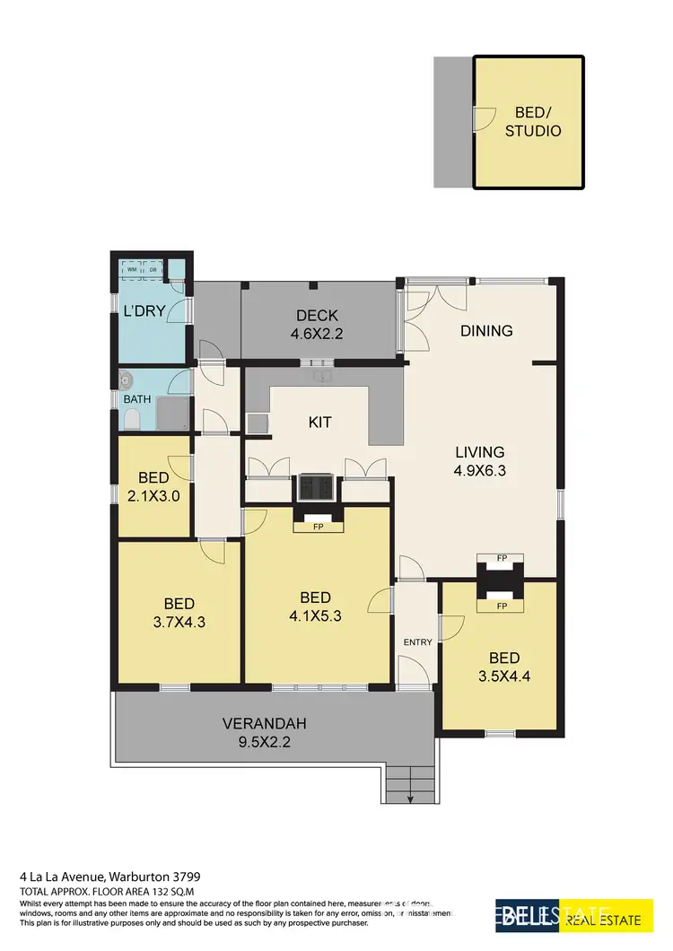 Floorplan of Homely house listing, 4 Lala Avenue, Warburton VIC 3799