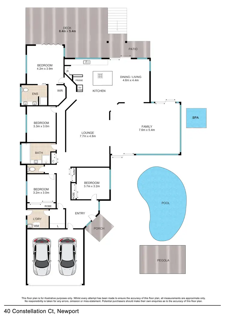 Floorplan of Homely house listing, 40 Constellation Court, Newport QLD 4020