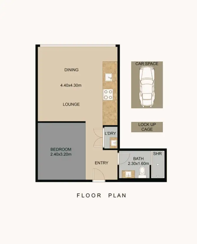 Floorplan of Homely apartment listing, 1116/32 Hunter Street, Parramatta NSW 2150