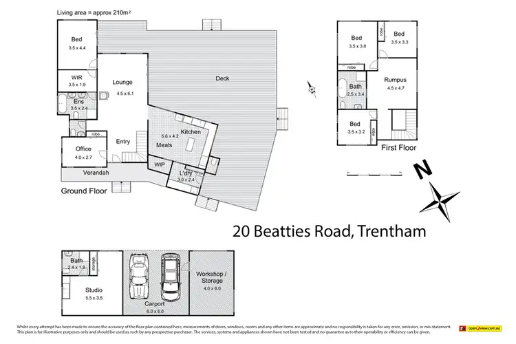 Floorplan of Homely house listing, 20 Beatties Road, Trentham VIC 3458