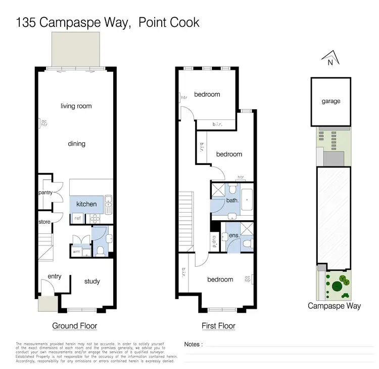Floorplan of Homely townhouse listing, 135 Campaspe Way, Point Cook VIC 3030