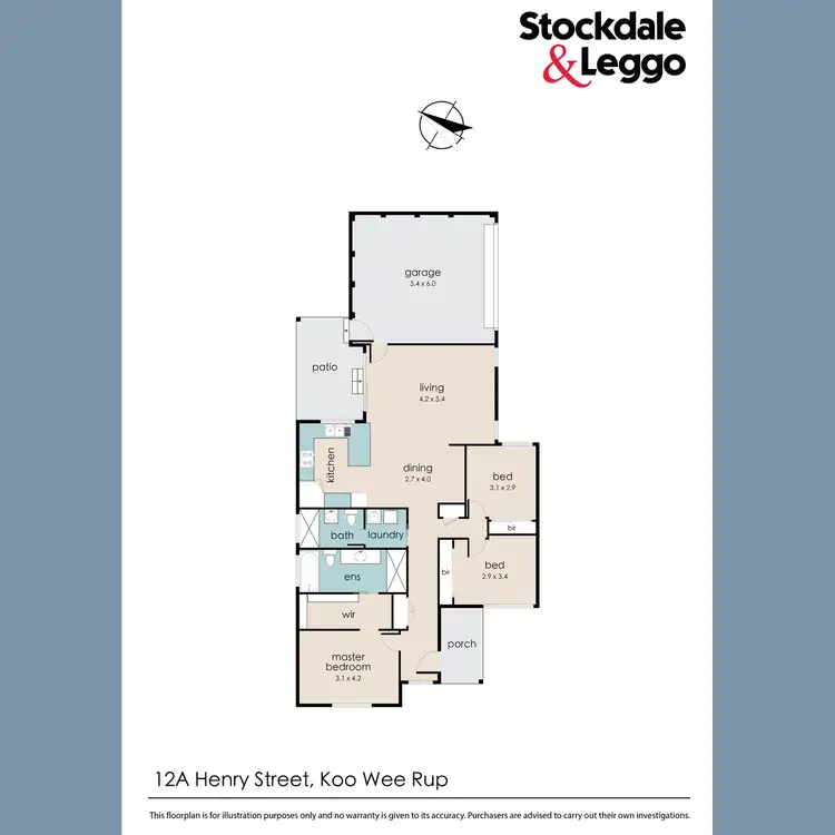 Floorplan of Homely unit listing, 12a Henry Street, Koo Wee Rup VIC 3981