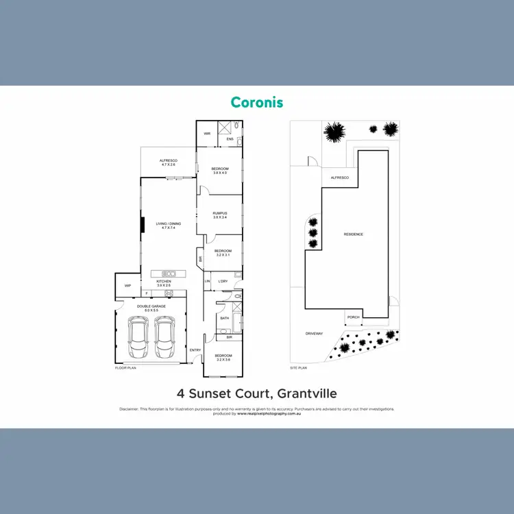 Floorplan of Homely house listing, 4 Sunset Court, Grantville VIC 3984