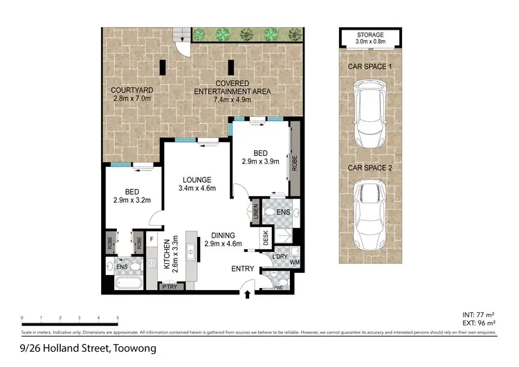 Floorplan of Homely unit listing, 9/26 Holland Street, Toowong QLD 4066