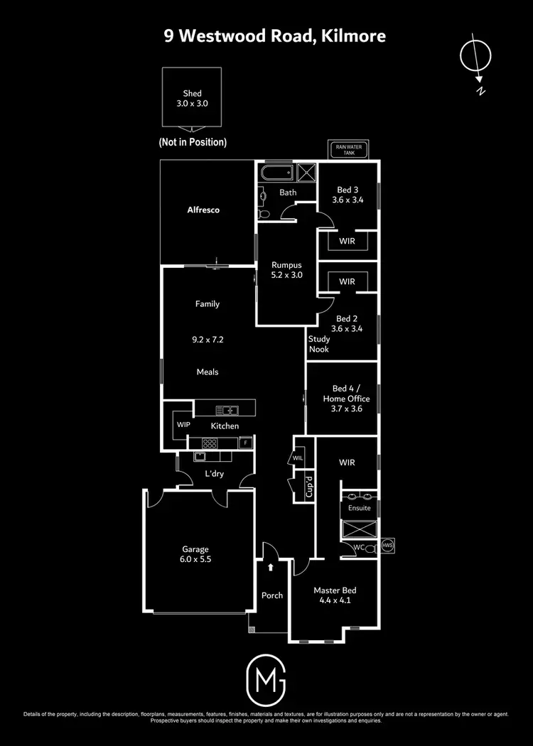 Floorplan of Homely house listing, 9 Westwood Road, Kilmore VIC 3764