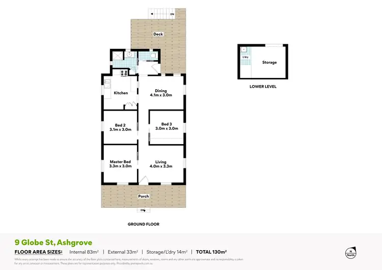 Floorplan of Homely house listing, 9 Globe Street, Ashgrove QLD 4060