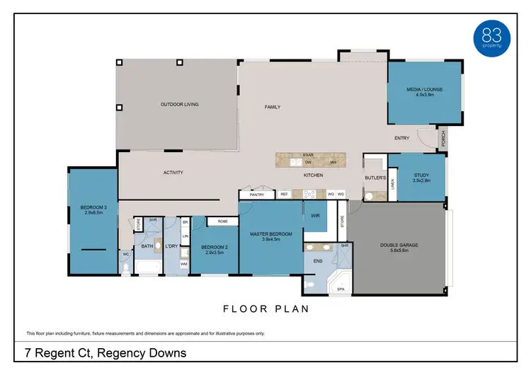 Floorplan of Homely house listing, 7 Regent Court, Regency Downs QLD 4341