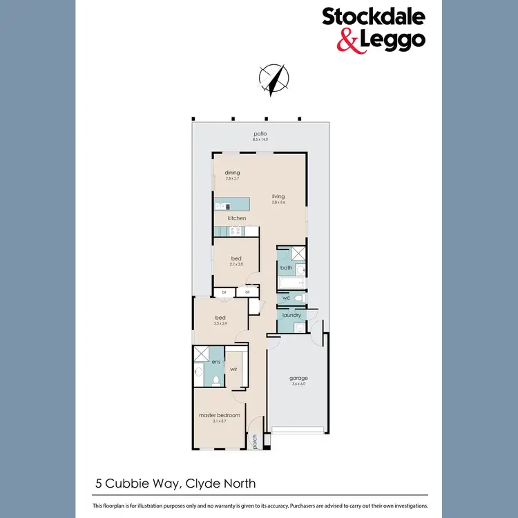 Floorplan of Homely house listing, 5 Cubbie Way, Clyde North VIC 3978