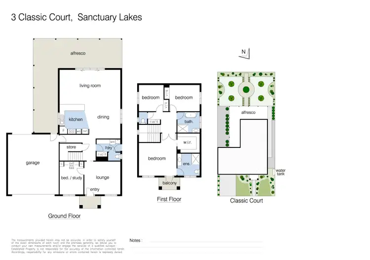 Floorplan of Homely house listing, 3 Classic Court, Sanctuary Lakes VIC 3030