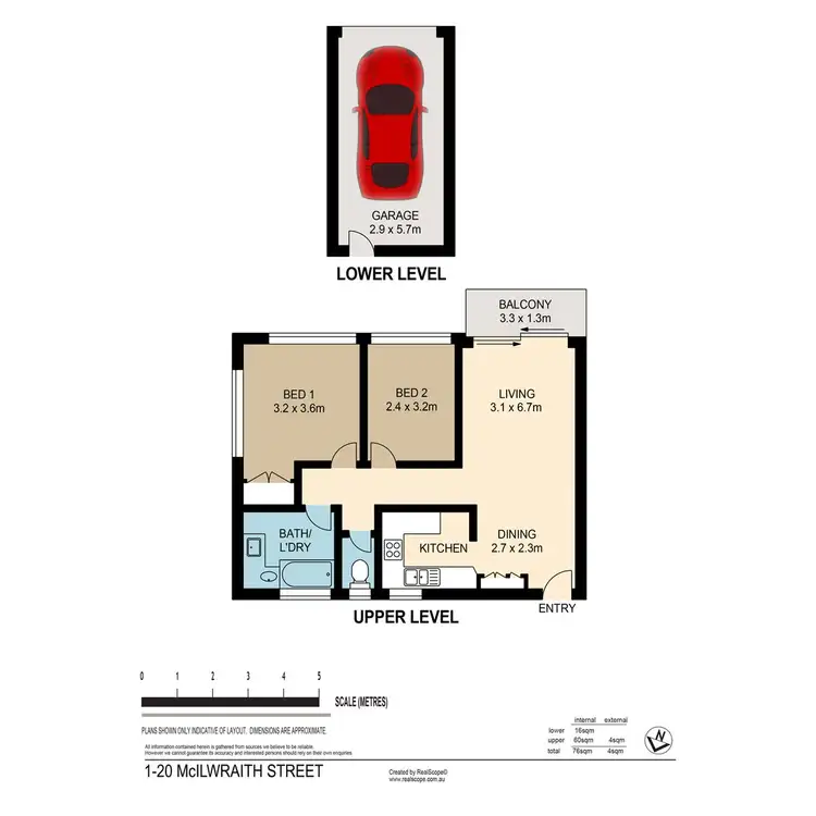 Floorplan of Homely unit listing, 1/20 Mcilwraith Street, Auchenflower QLD 4066