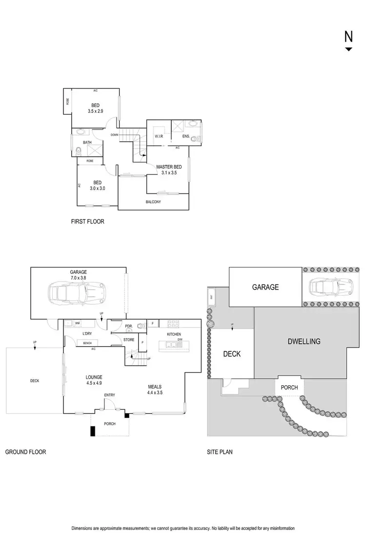 Floorplan of Homely townhouse listing, 1/66 Chippewa Avenue, Donvale VIC 3111