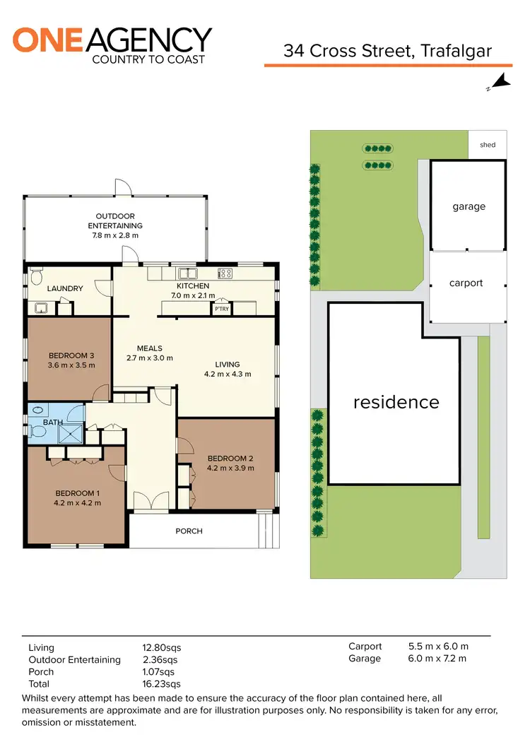 Floorplan of Homely house listing, 34 Cross Street, Trafalgar VIC 3824