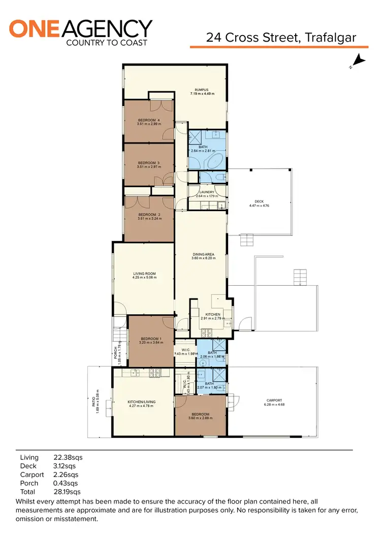 Floorplan of Homely house listing, 24 Cross Street, Trafalgar VIC 3824