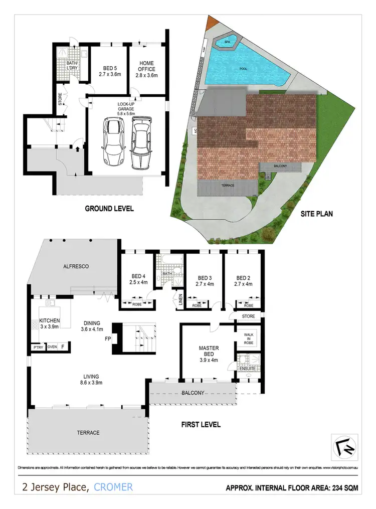 Floorplan of Homely house listing, 2 Jersey Place, Cromer NSW 2099