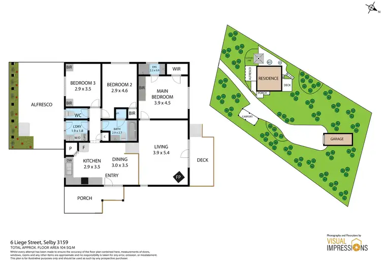 Floorplan of Homely house listing, 6 Liege Street, Selby VIC 3159