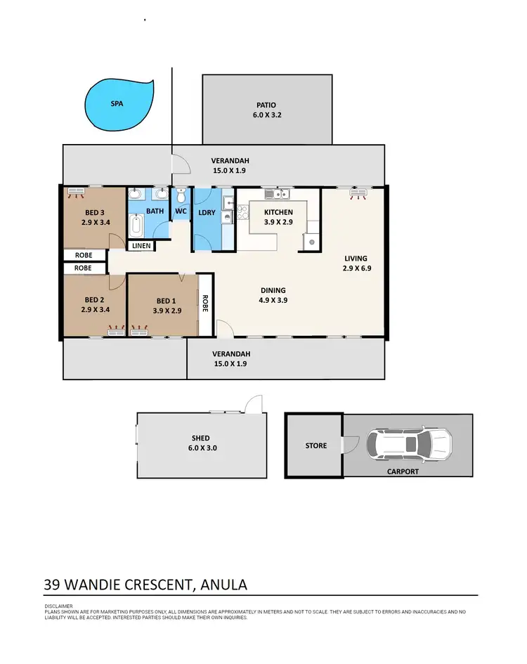 Floorplan of Homely house listing, 39 Wandie Crescent, Anula NT 812