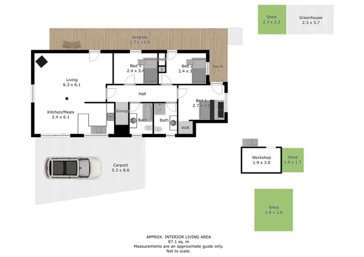 Floorplan of Homely house listing, 21 Simmonds Street, Mount Beauty VIC 3699
