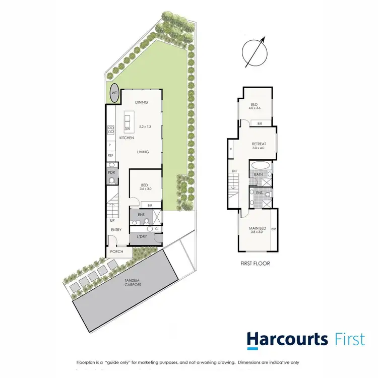 Floorplan of Homely townhouse listing, 3/34 Heath Crescent, Hampton East VIC 3188