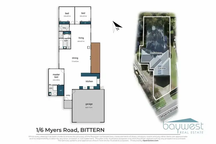 Floorplan of Homely unit listing, 6a Myers Road, Bittern VIC 3918