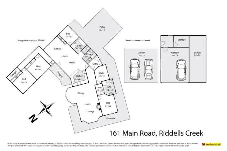 Floorplan of Homely house listing, 161 Main Road, Riddells Creek VIC 3431