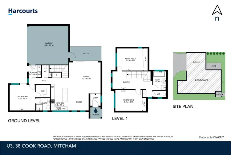 Floorplan of Homely townhouse listing, 3/38 Cook Road, Mitcham VIC 3132