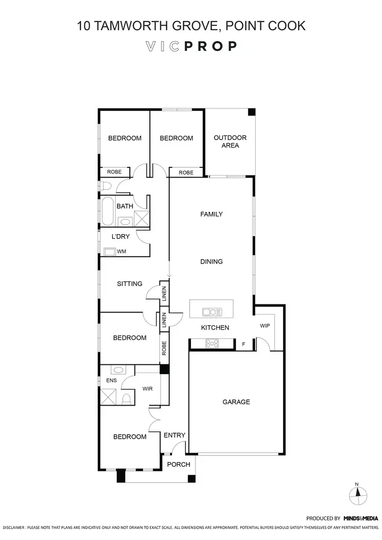 Floorplan of Homely house listing, 10 Tamworth Grove, Point Cook VIC 3030