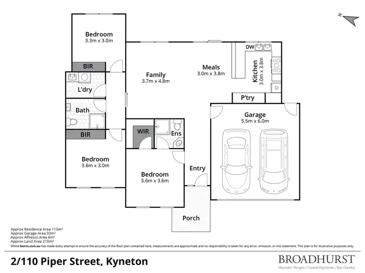 Floorplan of Homely house listing, 2/110 Piper Street, Kyneton VIC 3444