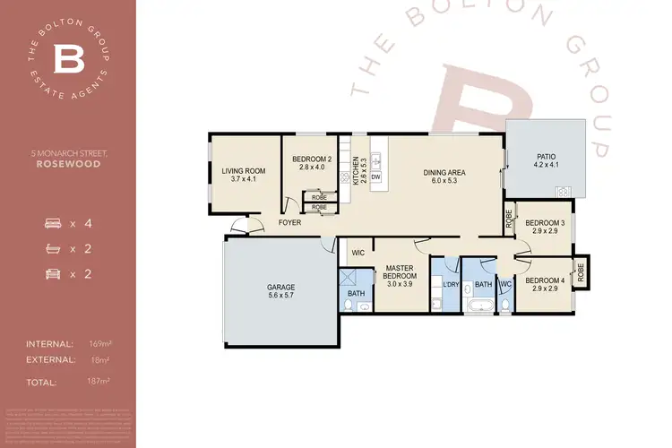 Floorplan of Homely house listing, 5 Monarch Street, Rosewood QLD 4340