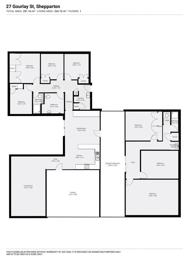 Floorplan of Homely house listing, 27 Gourlay Street, Shepparton VIC 3630