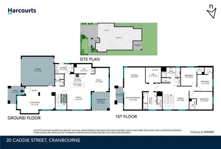 Floorplan of Homely house listing, 20 Caddie Street, Cranbourne VIC 3977