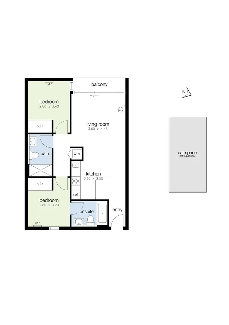 Floorplan of Homely apartment listing, 501A/10 Droop Street, Footscray VIC 3011