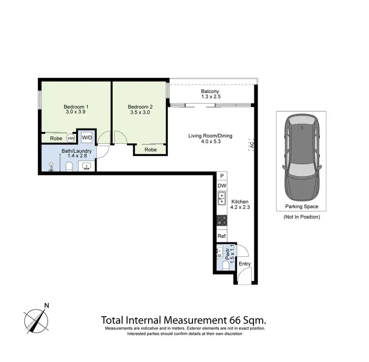 Floorplan of Homely apartment listing, 702/277-287 Barkly Street, Footscray VIC 3011