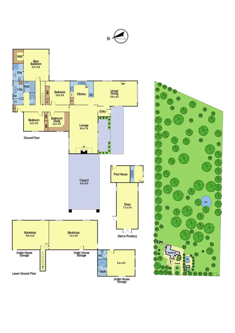 Floorplan of Homely house listing, 224-234 Heard Avenue, Plenty VIC 3090