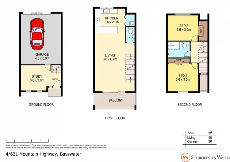 Floorplan of Homely townhouse listing, 4/631 Mountain Highway, Bayswater VIC 3153