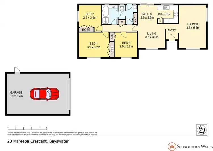 Floorplan of Homely house listing, 20 Mareeba Crescent, Bayswater VIC 3153