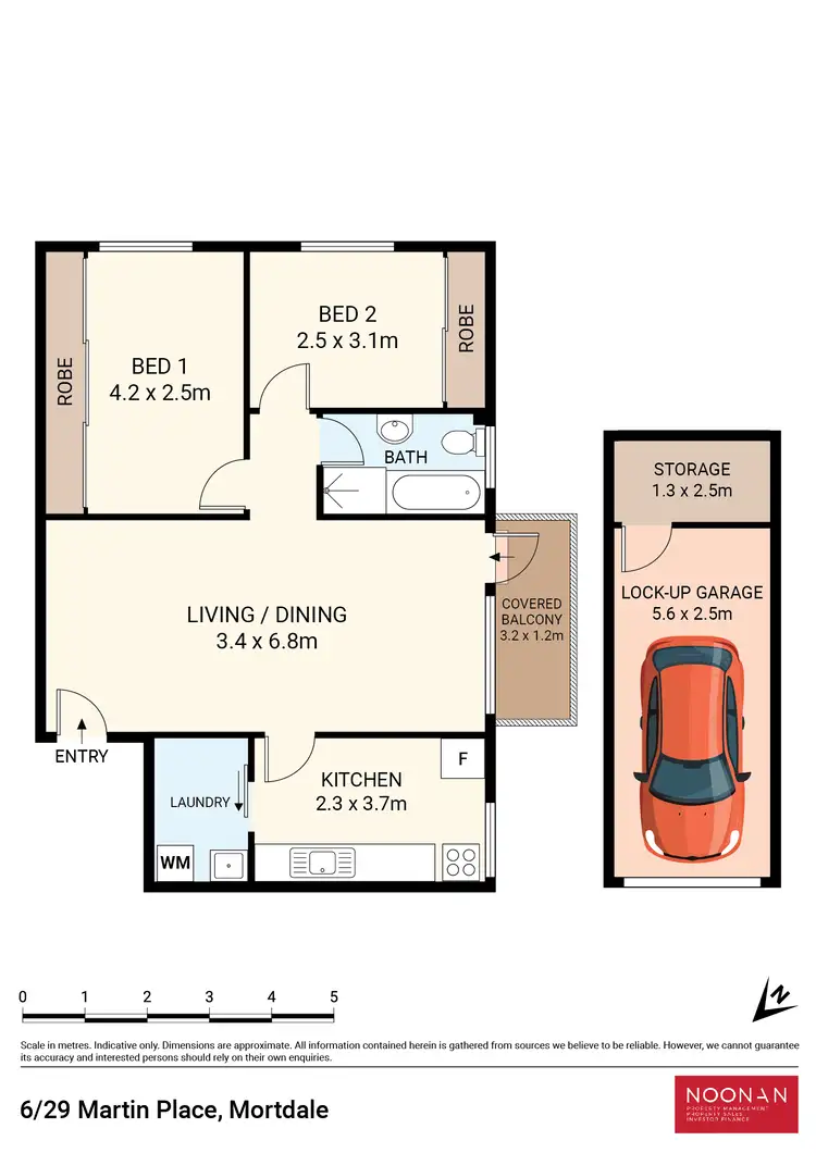 Floorplan of Homely unit listing, 6/29 Martin Place, Mortdale NSW 2223
