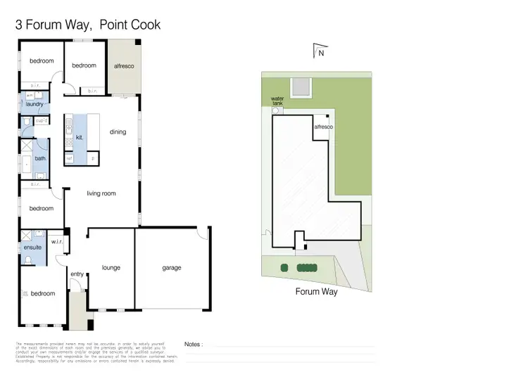 Floorplan of Homely house listing, 3 Forum Way, Point Cook VIC 3030