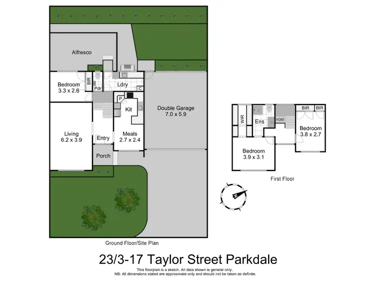 Floorplan of Homely house listing, 23/3-17 Taylor Street, Parkdale VIC 3195
